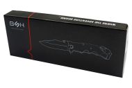 Zavírací záchranářský nůž BSH ADVENTURE N-386A, nerezová ocel, 21cm