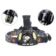 Čelovka Headlamp 1 x CREE LED + 2 x COB LED + Příslušenství ZDARMA