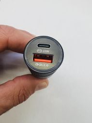 Adaptér, nabíječka do auta rychlá 1x USB + 1x USB-C YY-CO2 - BR8152