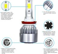 LED autožárovky C6 H8/H9/H11 Headlight 36W/3800lm - 2ks