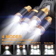 Nabíjecí čelovka Headlamp 5 x CREE LED + Příslušenství ZDARMA