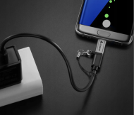 Adaptér OTG Micro USB 2.0 USB Type-C se šňůrkou