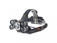 Nabíjecí čelovka Headlamp 5 x CREE LED + Příslušenství ZDARMA