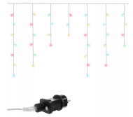 Vánoční venkovní/vnitřní osvětlení, 60 rampouchů, 300 LED - 15m - barevné