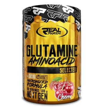 Real Pharm Glutamine 500g, příchuť mango maracuja